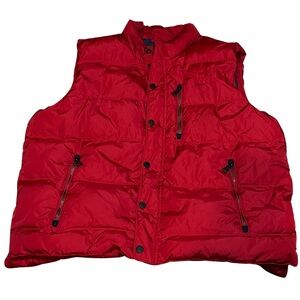 Orvis Essex Down Puffer Vest Men’s XL Red Classic Coll 80/20 Duck Down Full Zip